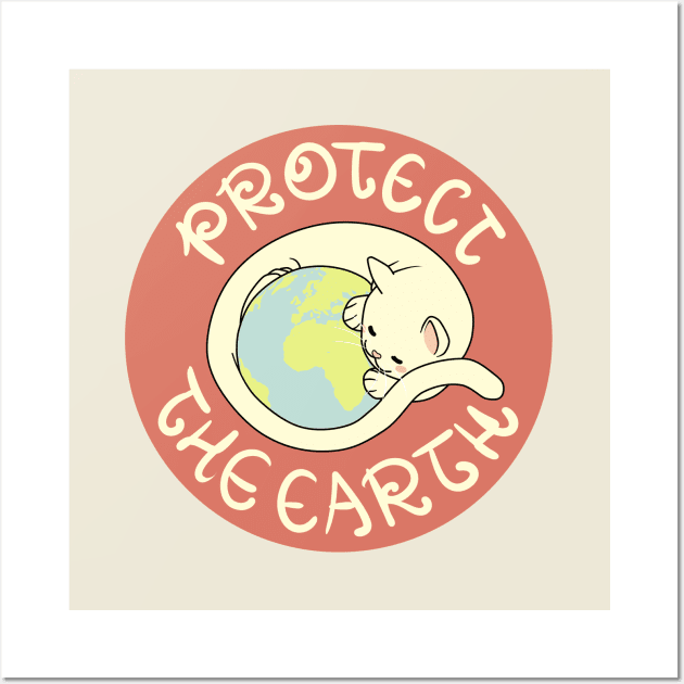 Mom Cat - Protect the Earth Wall Art by ClaudiaRinaldi